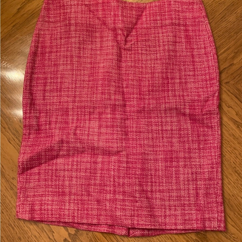 Pink Tweed Talbots Skirt - Size 4/6
